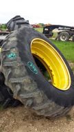 Used Tractor Tire; 6 Ply; ON 12 Hole JD Rim - Not Included, Firestone, Used