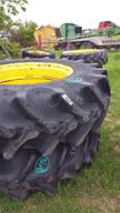 Used Tractor Tire; ON Dbl Bevel JD Rim - Not Included, Firestone, Used
