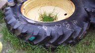 Used Tractor Tire; 2*; ON JD 10H Rim, Armstrong, Used