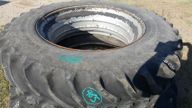 Used Tractor Tire; 2*; ON Rim, Kelly, Used